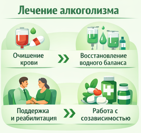 лечение алкоголизма в Саратове этапы